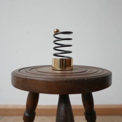 Mid-Century Swedish Brass and Metal Candlestick from Eskilstuna-JRP-957863