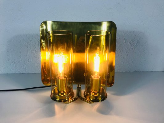 Mid-Century Swedish Brass Sconces from Hans-Agne Jakobsson AB Markaryd, 1970s, Set of 2-PUK-555377