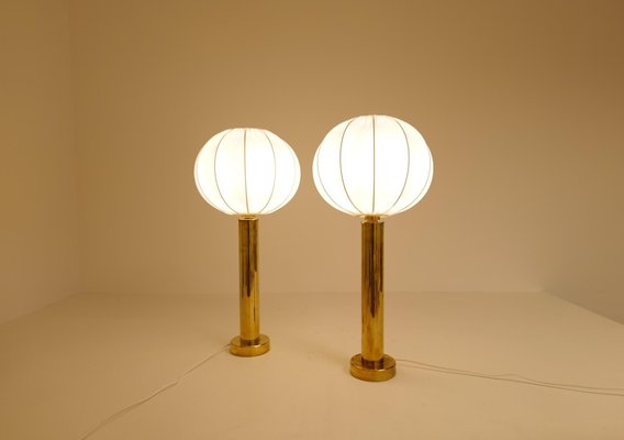 Mid-Century Swedish Brass Table Lamps by Kosta Elarmatur, 1960s, Set of 2-UYK-1076950