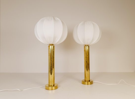 Mid-Century Swedish Brass Table Lamps by Kosta Elarmatur, 1960s, Set of 2-UYK-1076950