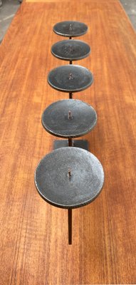 Mid-Century Swedish Brutalist Metal Candleholder by Harry N Boström-UAH-949181