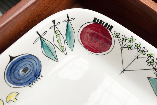 Mid-Century Swedish Ceramic Picknick Decor Plate Bowl by Marianne Westman for Rörstrand, 1950s-UAH-1812443