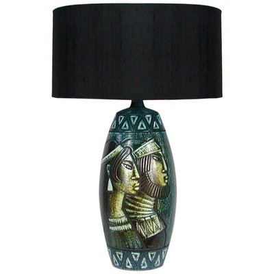 Mid-Century Swedish Ceramic Table Lamp by Bonnie Rehnkvist for Falkenbergs, 1960s-OE-897762