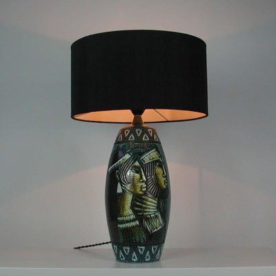 Mid-Century Swedish Ceramic Table Lamp by Bonnie Rehnkvist for Falkenbergs, 1960s-OE-897762