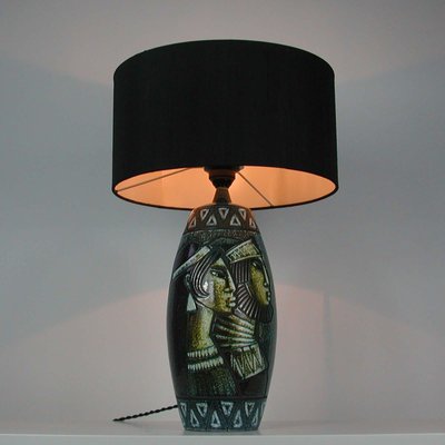 Mid-Century Swedish Ceramic Table Lamp by Bonnie Rehnkvist for Falkenbergs, 1960s-OE-897762