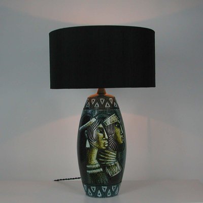 Mid-Century Swedish Ceramic Table Lamp by Bonnie Rehnkvist for Falkenbergs, 1960s-OE-897762