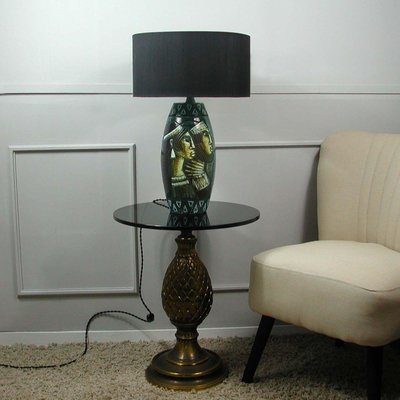 Mid-Century Swedish Ceramic Table Lamp by Bonnie Rehnkvist for Falkenbergs, 1960s-OE-897762