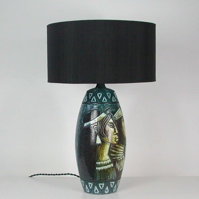 Mid-Century Swedish Ceramic Table Lamp by Bonnie Rehnkvist for Falkenbergs, 1960s-OE-897762