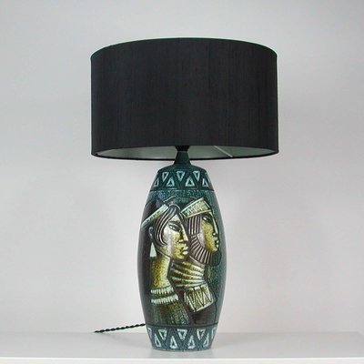 Mid-Century Swedish Ceramic Table Lamp by Bonnie Rehnkvist for Falkenbergs, 1960s-OE-897762