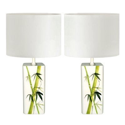 Mid-Century Swedish Ceramic Table Lamps from Nordiska Kompaniet, 1960s, Set of 2-YGE-658837