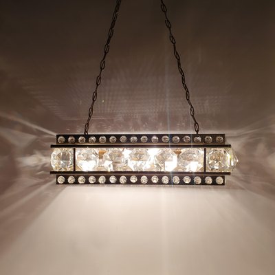 Mid-Century Swedish Crystal Glass Chandelier, 1960s-ZPB-1398472