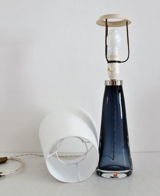 Mid-Century Swedish Crystal Table Lamp by Carl Fagerlund for Orrefors, 1960s-VNE-1006202