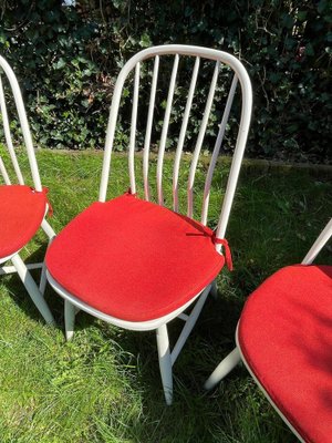 Mid-Century Swedish Dining Chairs by Bengt Åkerblom & Gunnar Eklöf for Akerblom, 1950s, Set of 4-WQJ-1275324