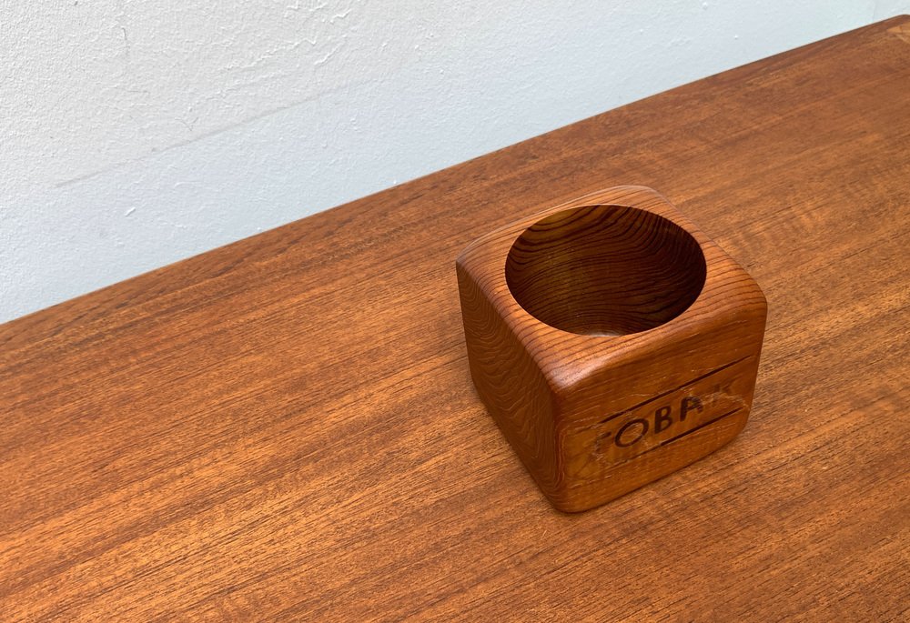 Mid-Century Swedish Former Tabacco Tobak Teak Box Bowl from Sowe Svestad, 1960s