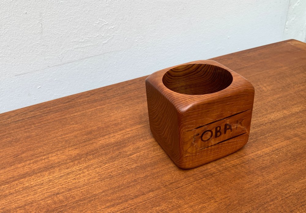 Mid-Century Swedish Former Tabacco Tobak Teak Box Bowl from Sowe Svestad, 1960s