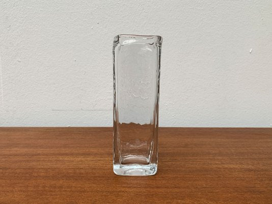 Mid-Century Swedish Glass Block Vase, 1960s-UAH-1342041