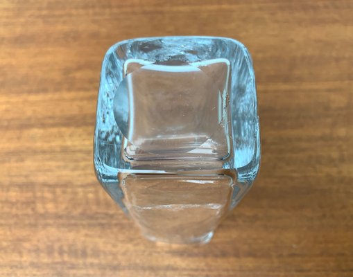 Mid-Century Swedish Glass Block Vase, 1960s-UAH-1342041