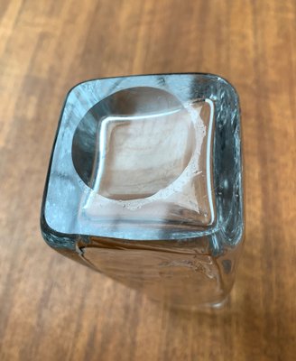 Mid-Century Swedish Glass Block Vase, 1960s-UAH-1342041