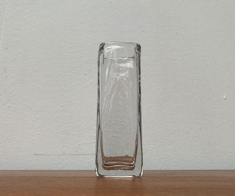 Mid-Century Swedish Glass Block Vase, 1960s-UAH-1342041