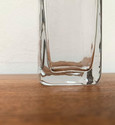 Mid-Century Swedish Glass Block Vase, 1960s-UAH-1342041