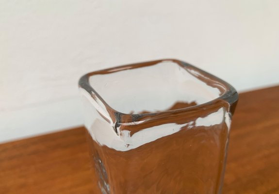 Mid-Century Swedish Glass Block Vase, 1960s-UAH-1342041