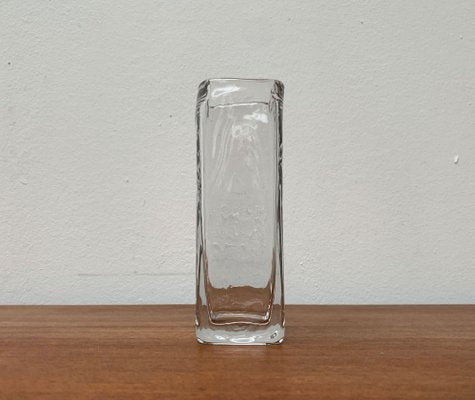 Mid-Century Swedish Glass Block Vase, 1960s-UAH-1342041