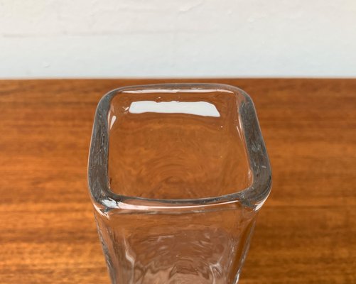 Mid-Century Swedish Glass Block Vase, 1960s-UAH-1342041