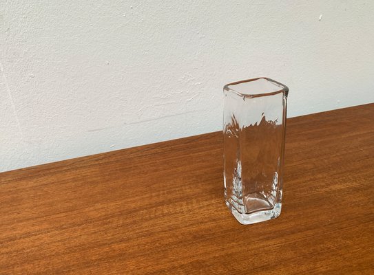 Mid-Century Swedish Glass Block Vase, 1960s-UAH-1342041