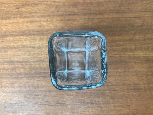 Mid-Century Swedish Glass Block Vase, 1960s-UAH-1342041