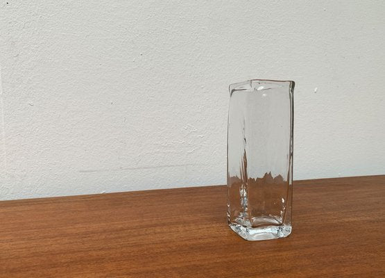 Mid-Century Swedish Glass Block Vase, 1960s-UAH-1342041