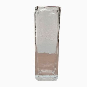 Mid-Century Swedish Glass Block Vase, 1960s-UAH-1342041