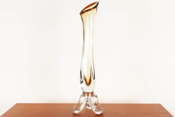 Mid-Century Swedish Glass Vase-WIX-830196