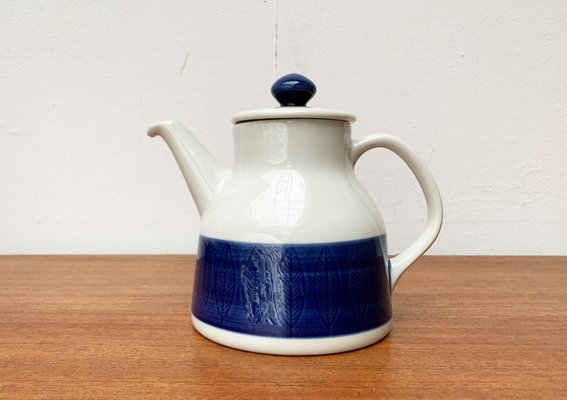 Mid-Century Swedish Koka Blue, Blau, Bla Series Coffee Pot by Hertha Bengtson for Rörstrand, 1950s-UAH-1785445