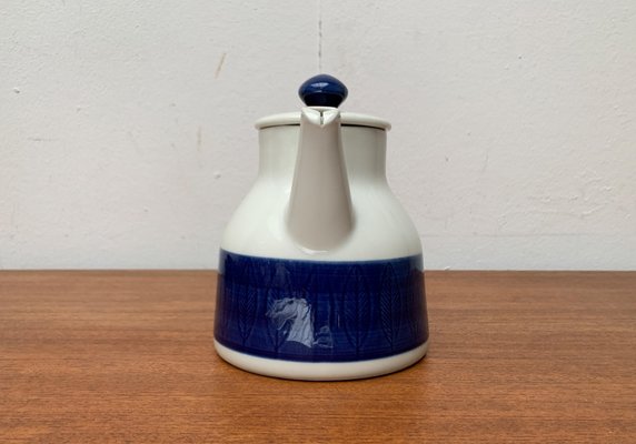 Mid-Century Swedish Koka Blue, Blau, Bla Series Coffee Pot by Hertha Bengtson for Rörstrand, 1950s-UAH-1785445