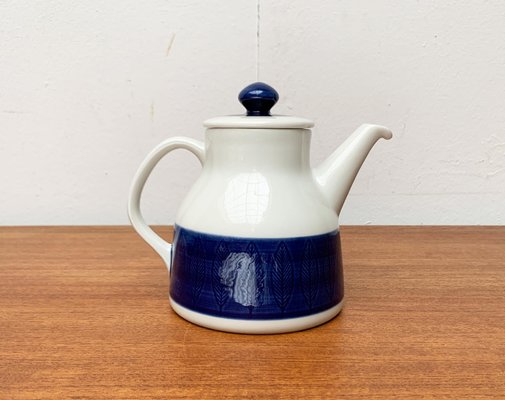 Mid-Century Swedish Koka Blue, Blau, Bla Series Coffee Pot by Hertha Bengtson for Rörstrand, 1950s-UAH-1785445