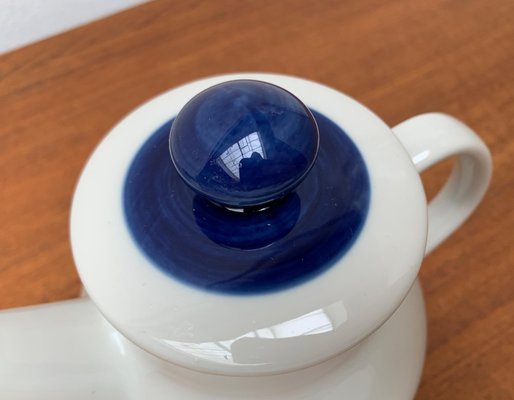 Mid-Century Swedish Koka Blue, Blau, Bla Series Coffee Pot by Hertha Bengtson for Rörstrand, 1950s-UAH-1785445