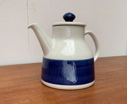 Mid-Century Swedish Koka Blue, Blau, Bla Series Coffee Pot by Hertha Bengtson for Rörstrand, 1950s-UAH-1785445