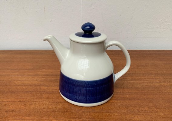 Mid-Century Swedish Koka Blue, Blau, Bla Series Coffee Pot by Hertha Bengtson for Rörstrand, 1950s-UAH-1785445