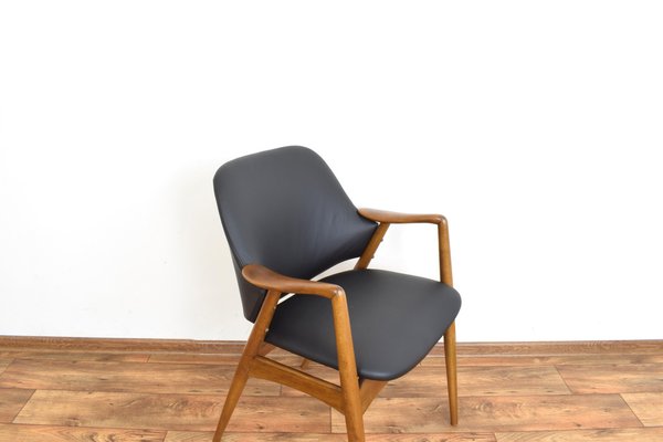 Mid-Century Swedish Leather Armchairs by Alf Svensson for Dux, 1960s, Set of 2-LOT-1705235