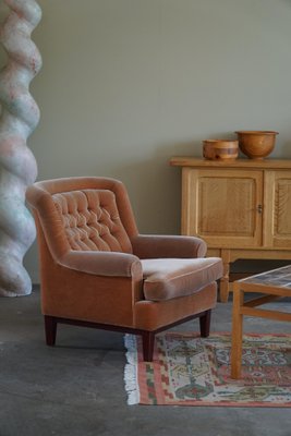 Mid-Century Swedish Lounge Chairs in Velvet from Ulferts Möbler, 1960s-MXF-1720341