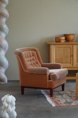 Mid-Century Swedish Lounge Chairs in Velvet from Ulferts Möbler, 1960s-MXF-1720341