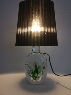 Mid-Century Swedish Model Seaweed Table Lamp by Vicke Lindstrand for Kosta, 1950s-UYK-658992