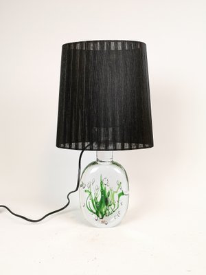 Mid-Century Swedish Model Seaweed Table Lamp by Vicke Lindstrand for Kosta, 1950s-UYK-658992