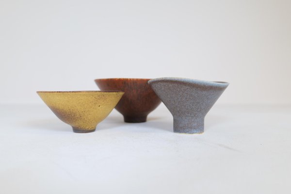 Mid-Century Swedish Modern Bowls by Carl-Harry Stålhane for Rörstrand, Set of 3-UYK-1191709