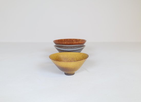 Mid-Century Swedish Modern Bowls by Carl-Harry Stålhane for Rörstrand, Set of 3-UYK-1191709