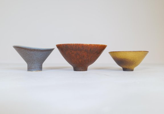 Mid-Century Swedish Modern Bowls by Carl-Harry Stålhane for Rörstrand, Set of 3-UYK-1191709