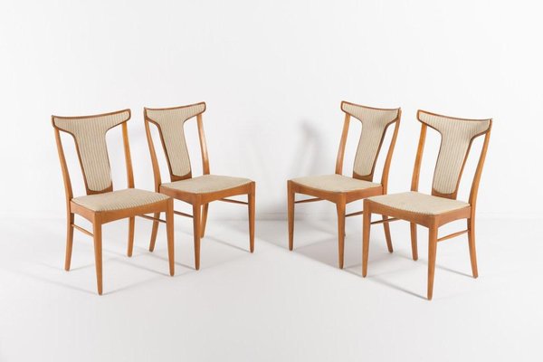 Mid-Century Swedish Modern Chairs by Axel Larsson for Bodafors, 1960s, Set of 4-KMC-1185477