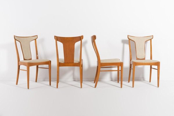 Mid-Century Swedish Modern Chairs by Axel Larsson for Bodafors, 1960s, Set of 4-KMC-1185477