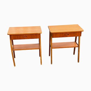 Mid-Century Swedish Modern Teak Nightstands, 1960s, Set of 2-MXB-1239966