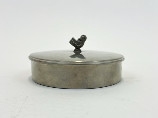 Mid-Century Swedish Pewter Jar by Ystad Tenn-SFW-1177371